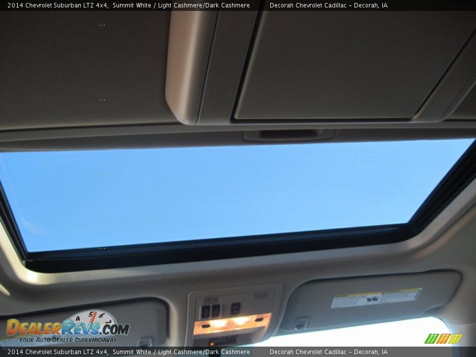 2014 Chevrolet Suburban LTZ 4x4 Summit White / Light Cashmere/Dark Cashmere Photo #9
