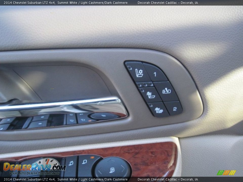 2014 Chevrolet Suburban LTZ 4x4 Summit White / Light Cashmere/Dark Cashmere Photo #11