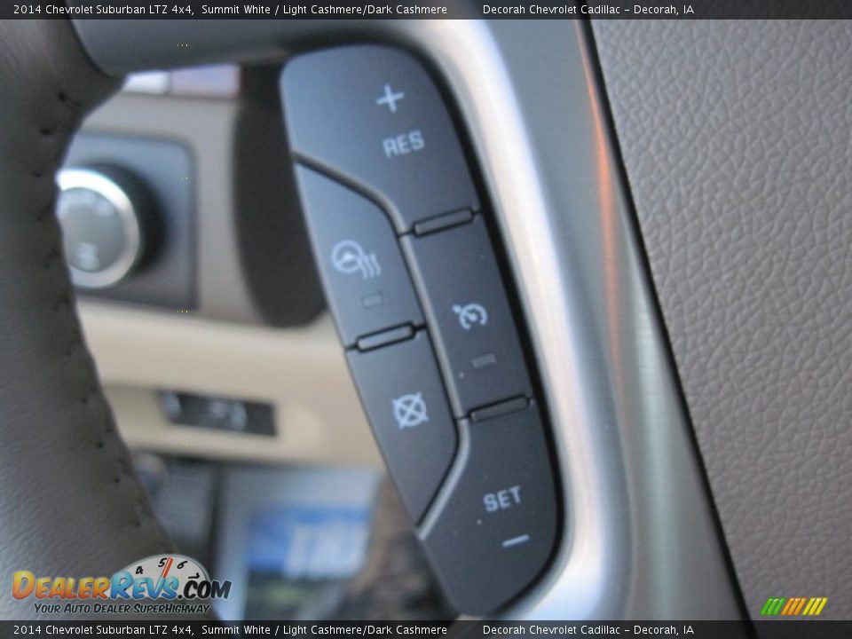 2014 Chevrolet Suburban LTZ 4x4 Summit White / Light Cashmere/Dark Cashmere Photo #14