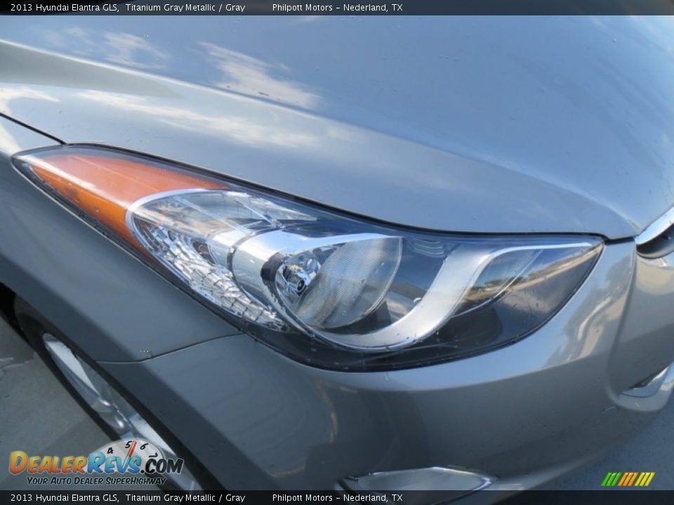 2013 Hyundai Elantra GLS Titanium Gray Metallic / Gray Photo #9