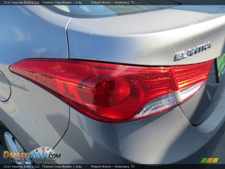 2013 Hyundai Elantra GLS Titanium Gray Metallic / Gray Photo #13