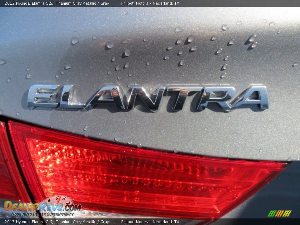 2013 Hyundai Elantra GLS Titanium Gray Metallic / Gray Photo #14
