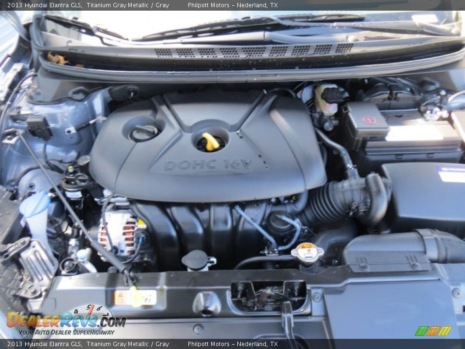 2013 Hyundai Elantra GLS Titanium Gray Metallic / Gray Photo #15