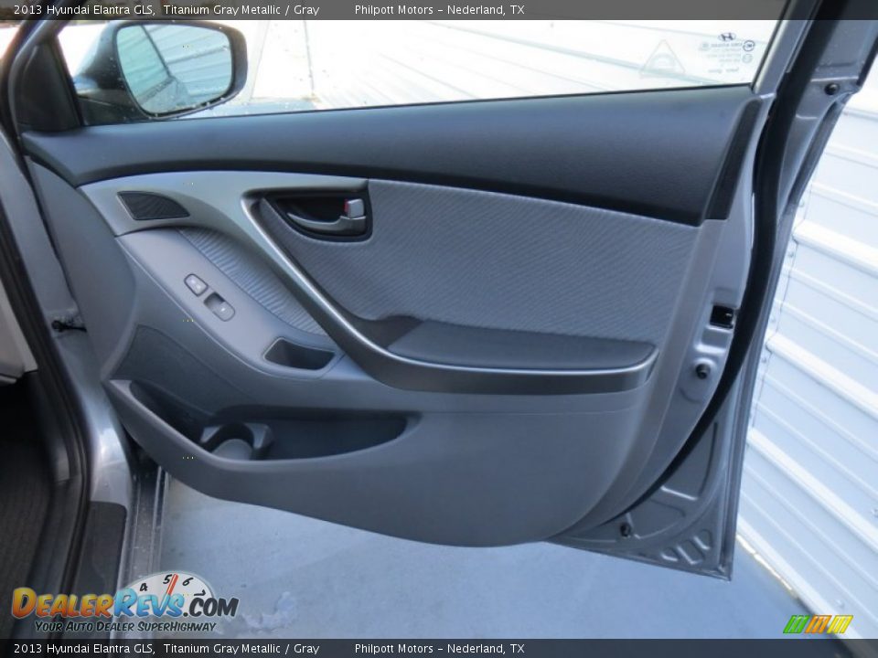 2013 Hyundai Elantra GLS Titanium Gray Metallic / Gray Photo #16