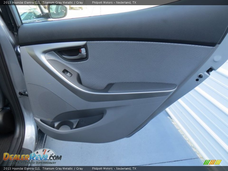 2013 Hyundai Elantra GLS Titanium Gray Metallic / Gray Photo #19