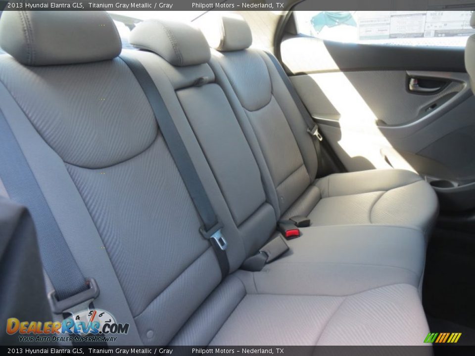 2013 Hyundai Elantra GLS Titanium Gray Metallic / Gray Photo #20