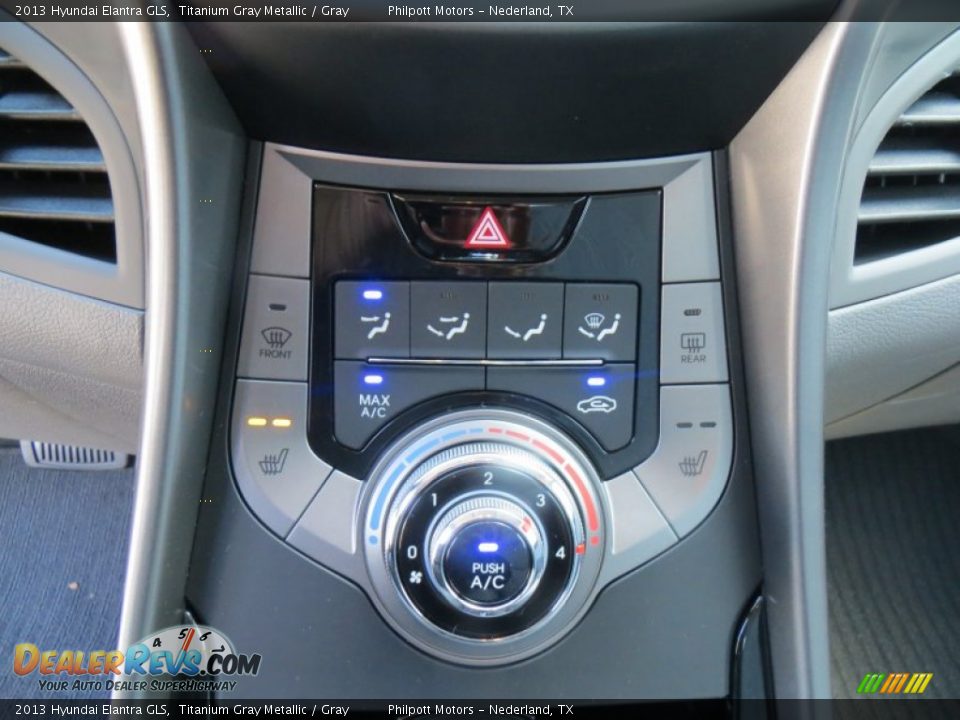 2013 Hyundai Elantra GLS Titanium Gray Metallic / Gray Photo #28