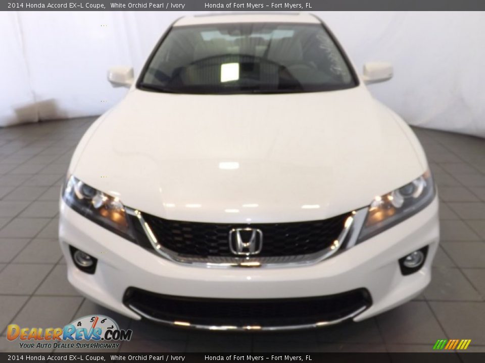 2014 Honda Accord EX-L Coupe White Orchid Pearl / Ivory Photo #2