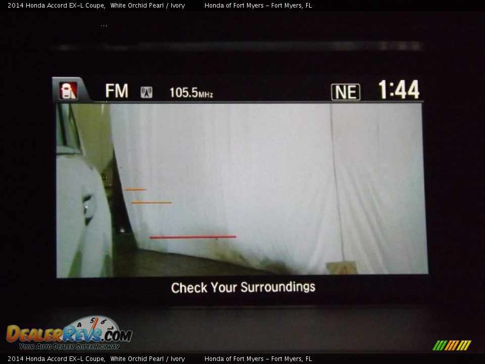 2014 Honda Accord EX-L Coupe White Orchid Pearl / Ivory Photo #18