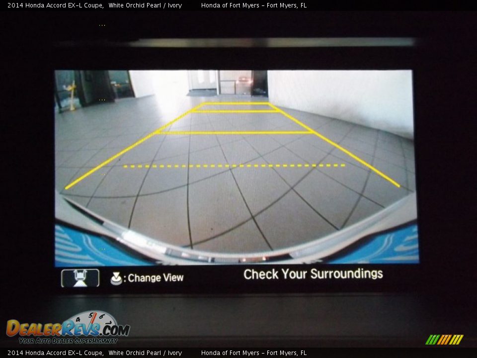 2014 Honda Accord EX-L Coupe White Orchid Pearl / Ivory Photo #19