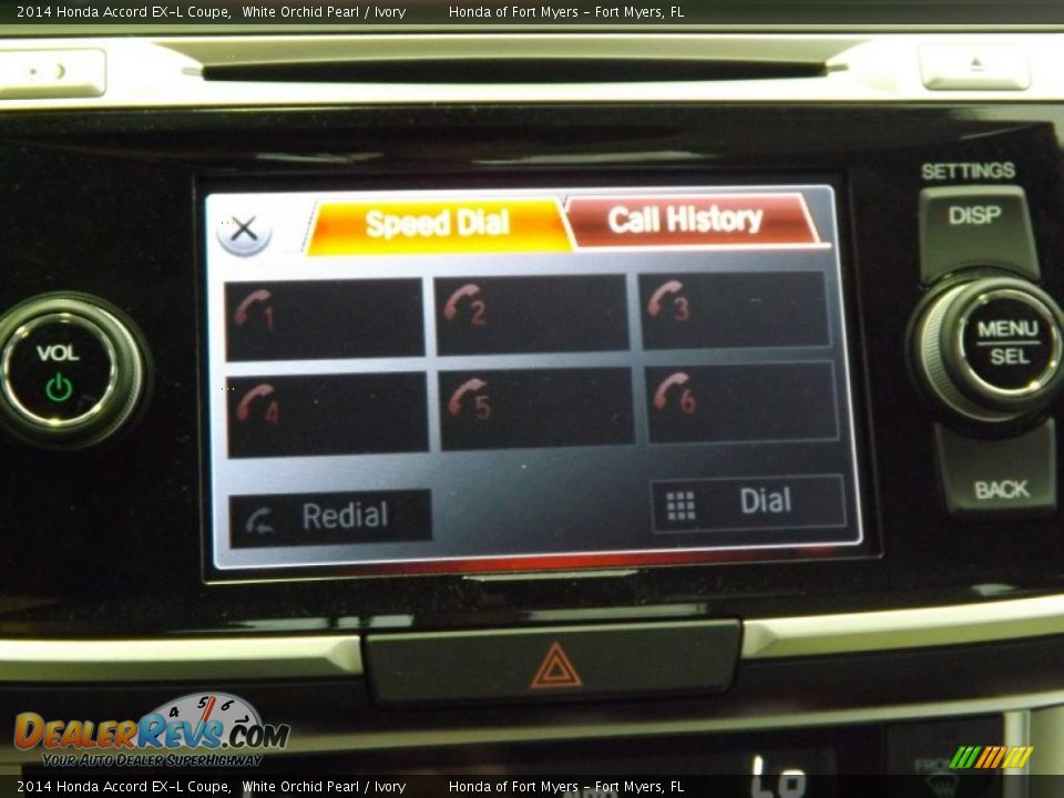 2014 Honda Accord EX-L Coupe White Orchid Pearl / Ivory Photo #23