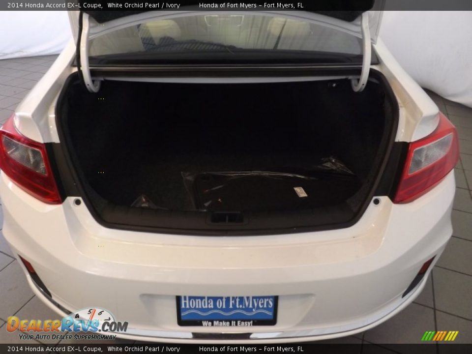 2014 Honda Accord EX-L Coupe White Orchid Pearl / Ivory Photo #33