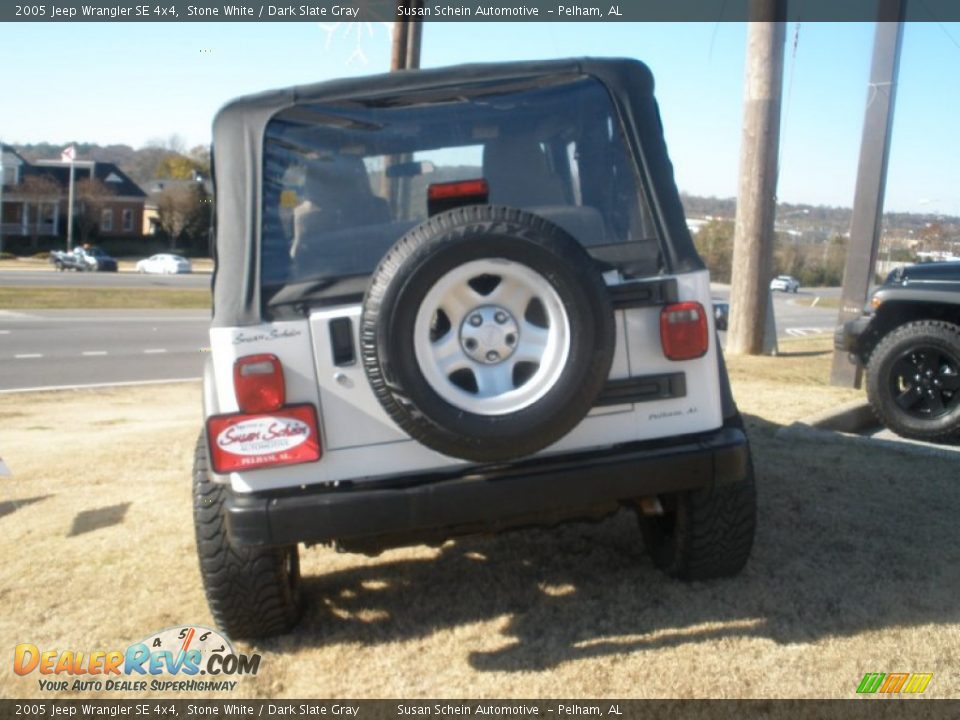 2005 Jeep Wrangler SE 4x4 Stone White / Dark Slate Gray Photo #4