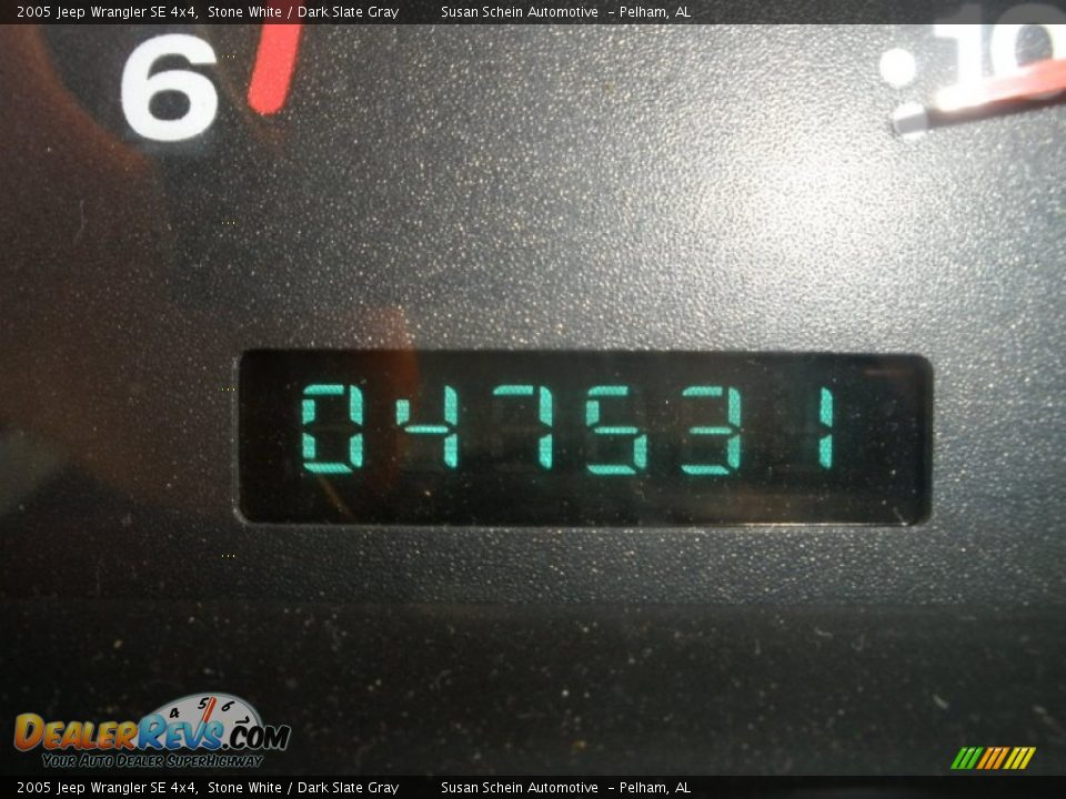 2005 Jeep Wrangler SE 4x4 Stone White / Dark Slate Gray Photo #13