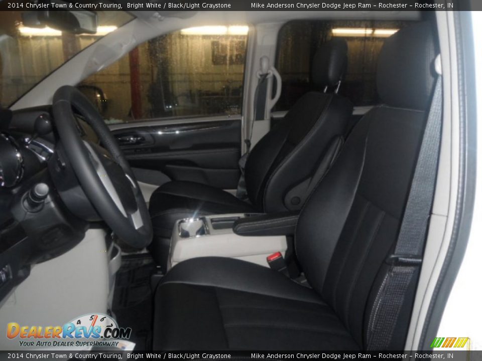 2014 Chrysler Town & Country Touring Bright White / Black/Light Graystone Photo #7