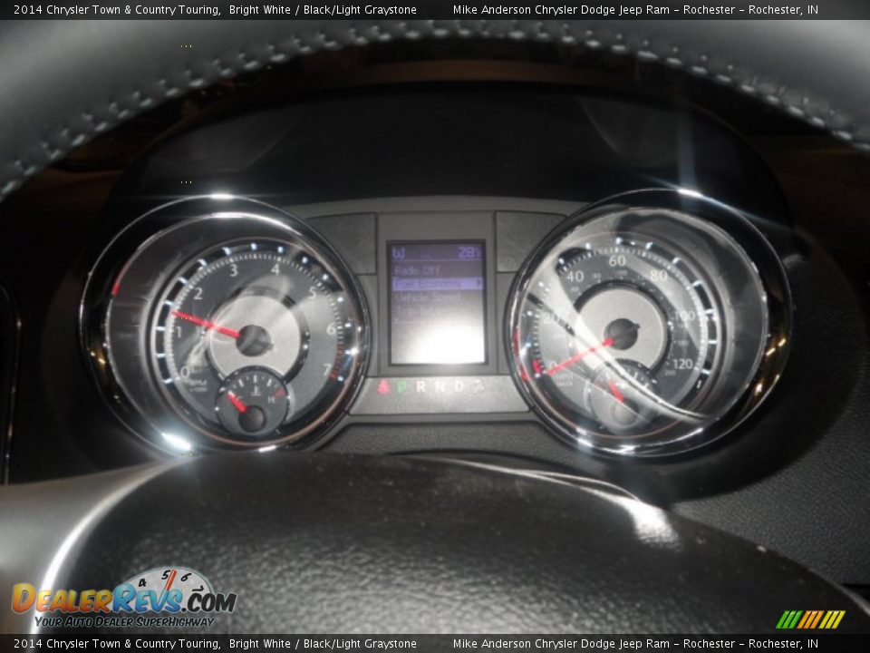2014 Chrysler Town & Country Touring Bright White / Black/Light Graystone Photo #8