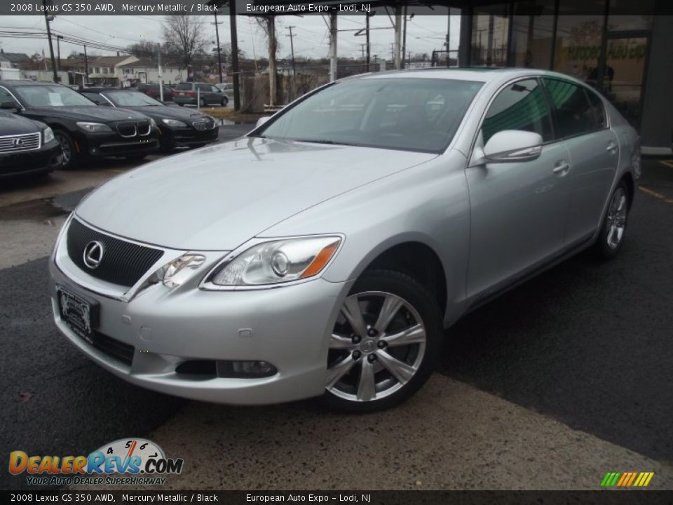 2008 Lexus GS 350 AWD Mercury Metallic / Black Photo #1