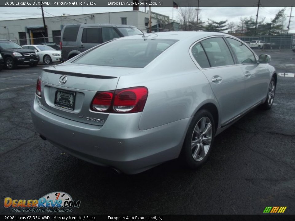 2008 Lexus GS 350 AWD Mercury Metallic / Black Photo #3