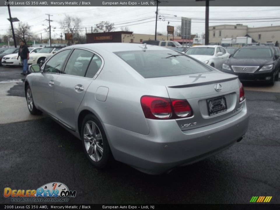 2008 Lexus GS 350 AWD Mercury Metallic / Black Photo #4