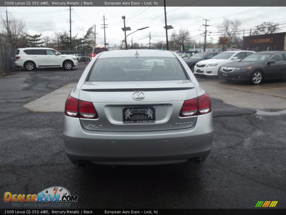 2008 Lexus GS 350 AWD Mercury Metallic / Black Photo #5