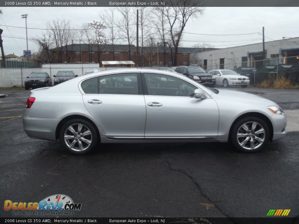 2008 Lexus GS 350 AWD Mercury Metallic / Black Photo #6
