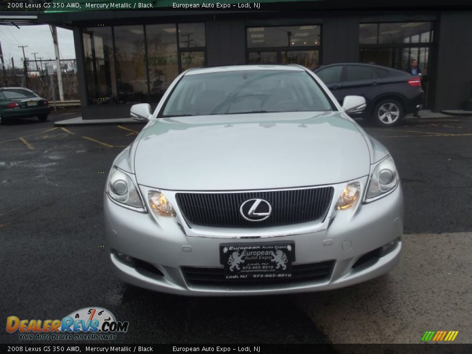 2008 Lexus GS 350 AWD Mercury Metallic / Black Photo #7