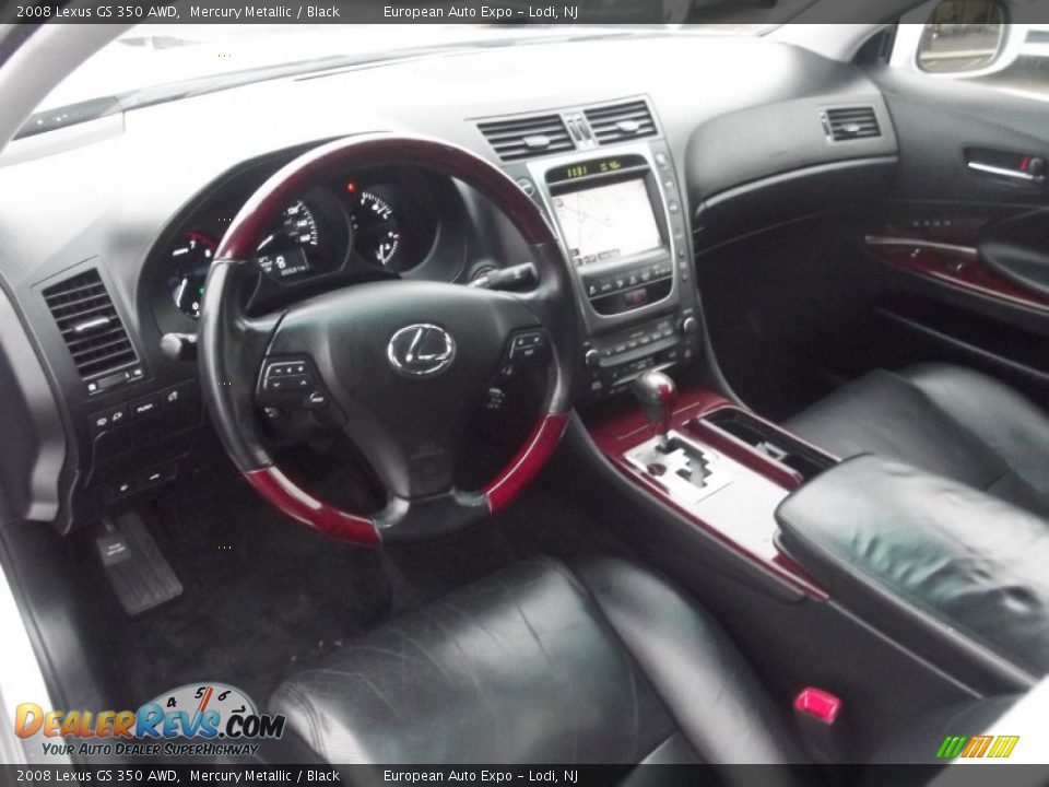 2008 Lexus GS 350 AWD Mercury Metallic / Black Photo #8