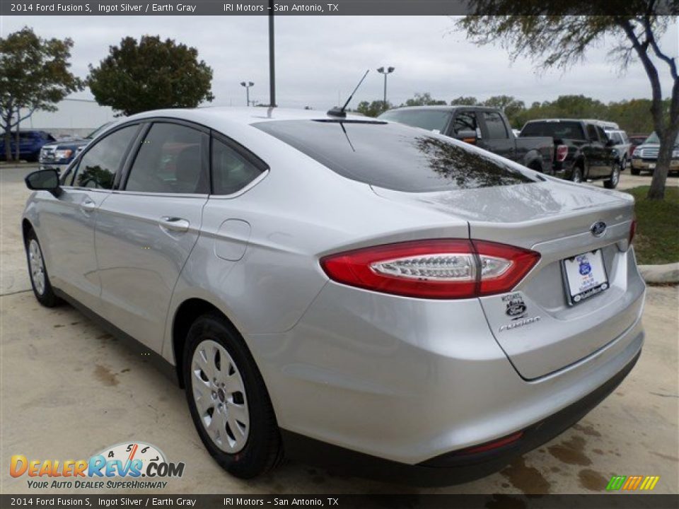 2014 Ford Fusion S Ingot Silver / Earth Gray Photo #3