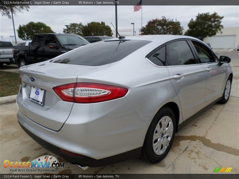 2014 Ford Fusion S Ingot Silver / Earth Gray Photo #5