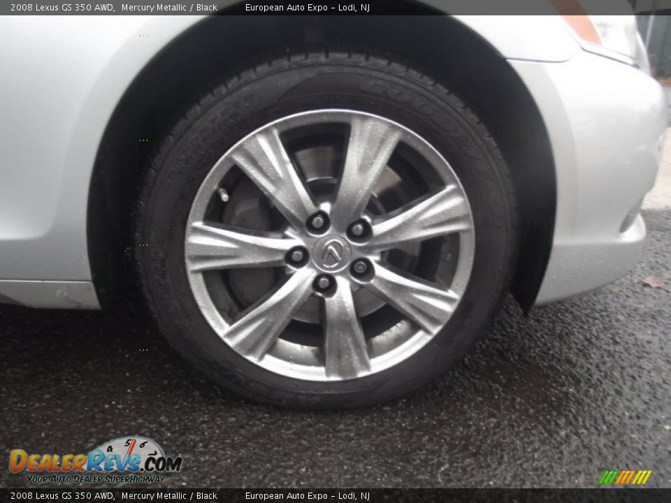 2008 Lexus GS 350 AWD Mercury Metallic / Black Photo #16