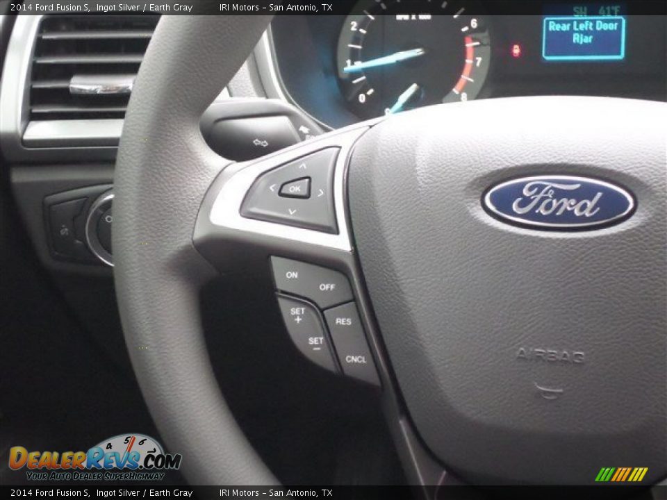 2014 Ford Fusion S Ingot Silver / Earth Gray Photo #18