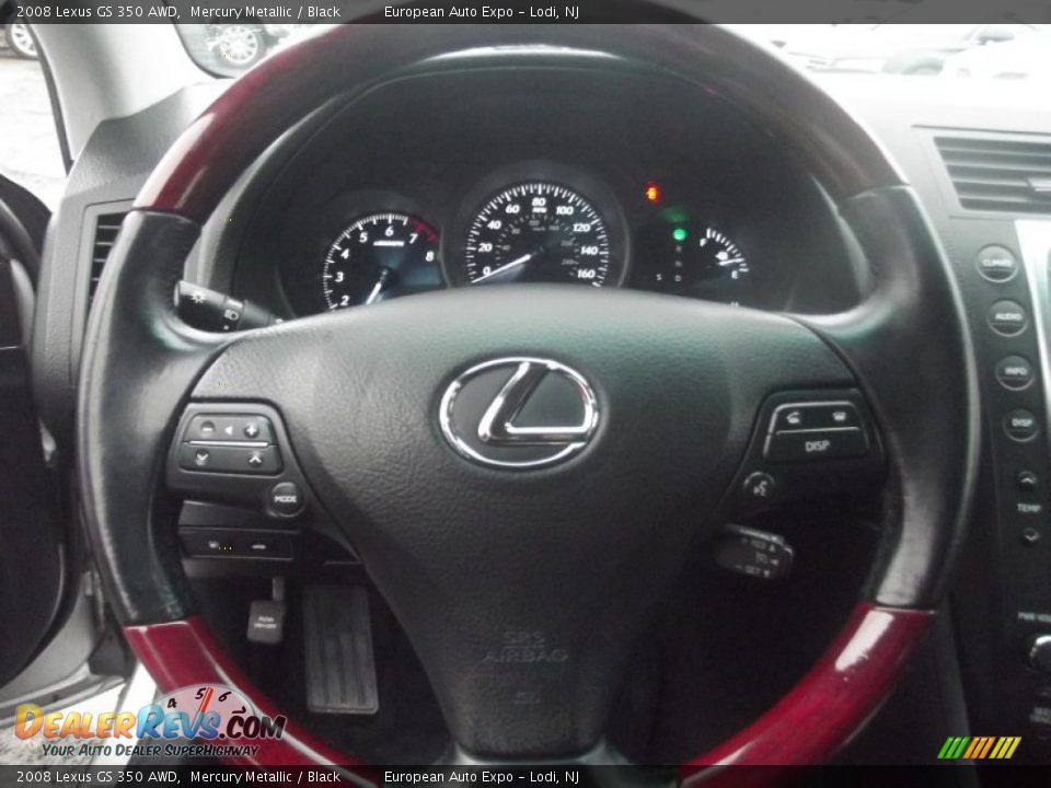 2008 Lexus GS 350 AWD Mercury Metallic / Black Photo #26