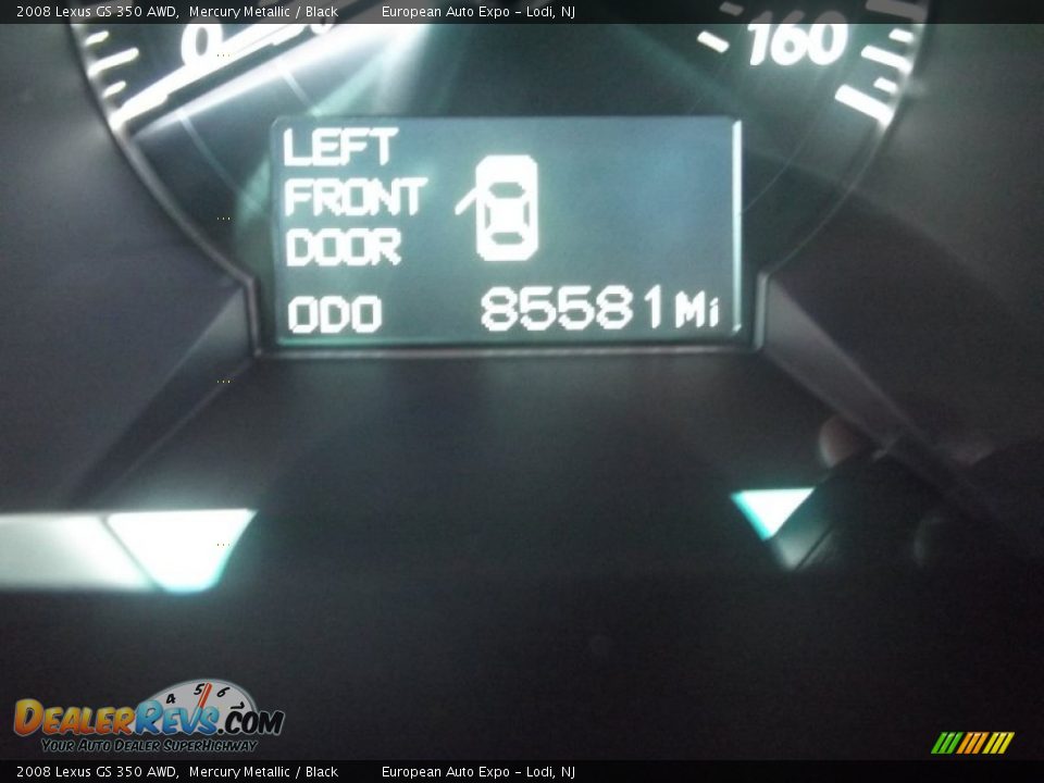 2008 Lexus GS 350 AWD Mercury Metallic / Black Photo #31