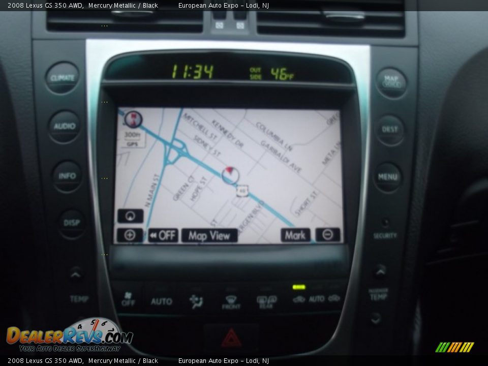 2008 Lexus GS 350 AWD Mercury Metallic / Black Photo #33