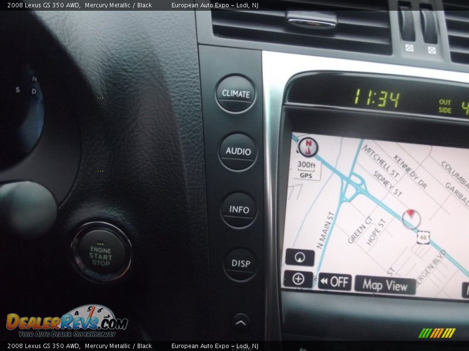 2008 Lexus GS 350 AWD Mercury Metallic / Black Photo #34