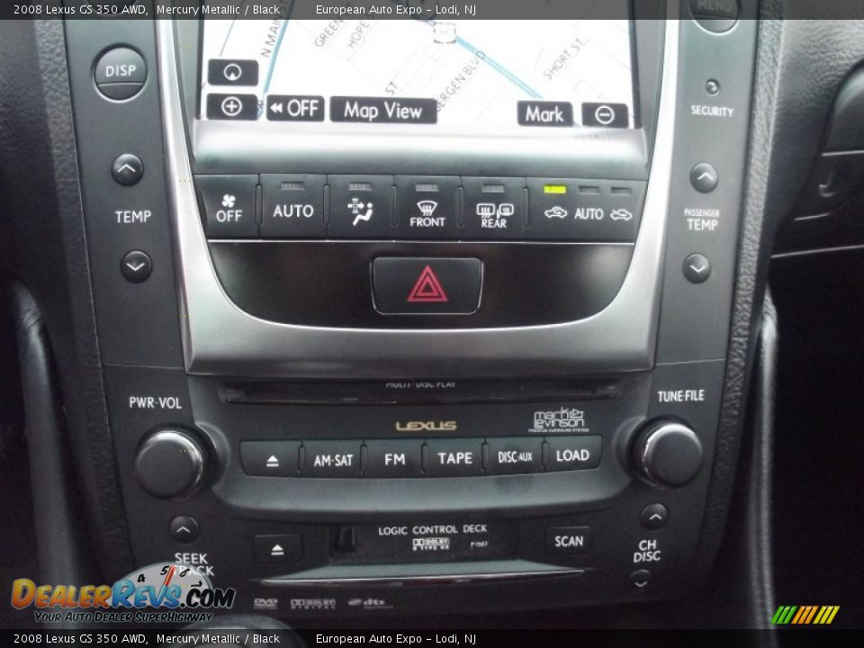 2008 Lexus GS 350 AWD Mercury Metallic / Black Photo #36
