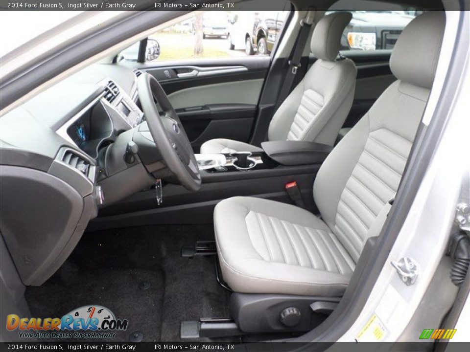 2014 Ford Fusion S Ingot Silver / Earth Gray Photo #24