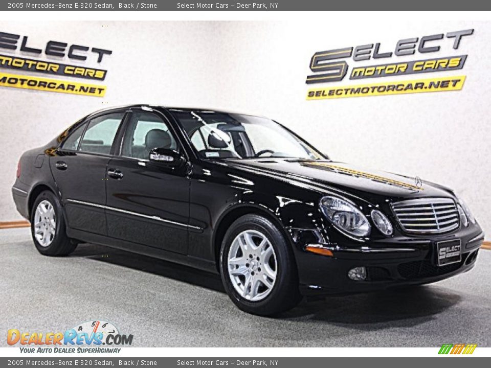 2005 Mercedes-Benz E 320 Sedan Black / Stone Photo #3