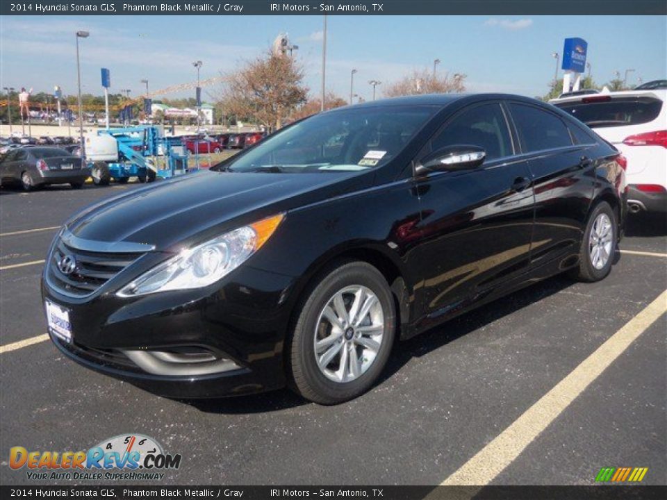 2014 Hyundai Sonata GLS Phantom Black Metallic / Gray Photo #1