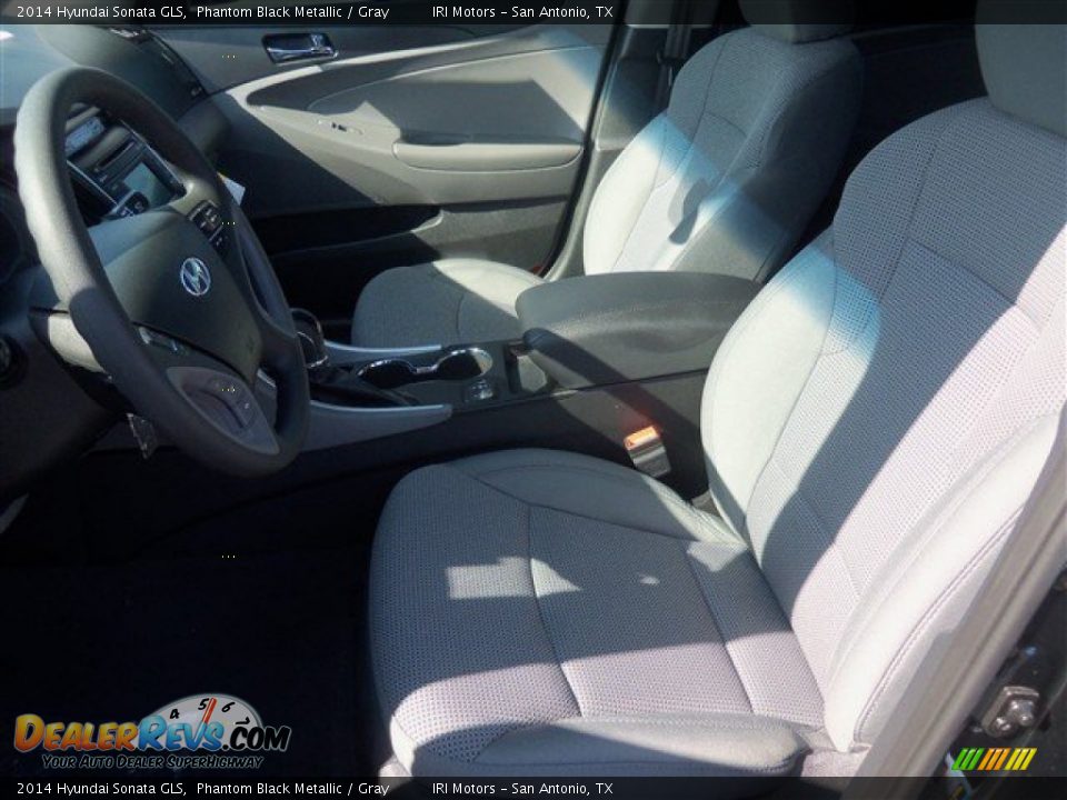 2014 Hyundai Sonata GLS Phantom Black Metallic / Gray Photo #5