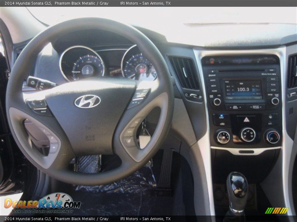 2014 Hyundai Sonata GLS Phantom Black Metallic / Gray Photo #6