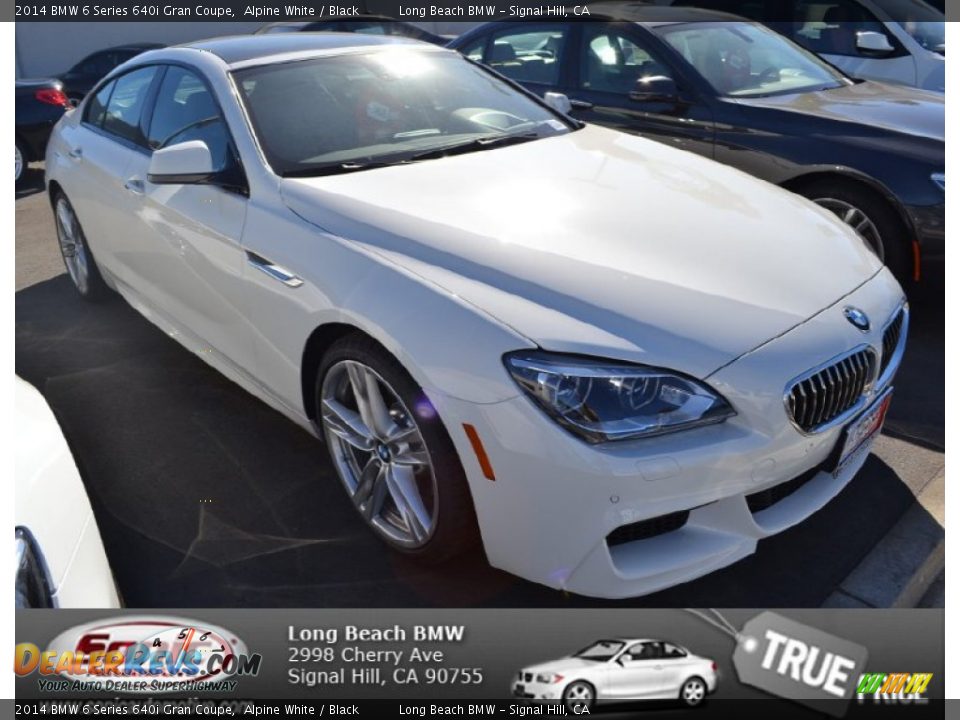2014 BMW 6 Series 640i Gran Coupe Alpine White / Black Photo #1