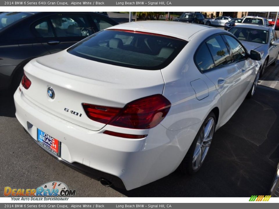 2014 BMW 6 Series 640i Gran Coupe Alpine White / Black Photo #3