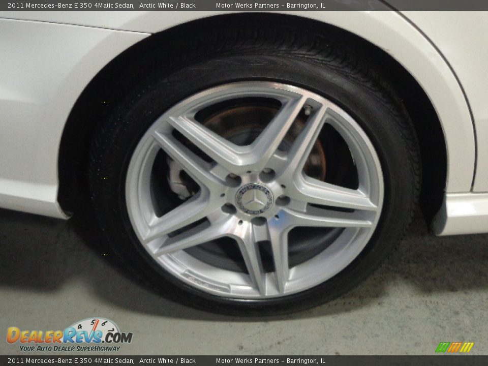 2011 Mercedes-Benz E 350 4Matic Sedan Arctic White / Black Photo #6