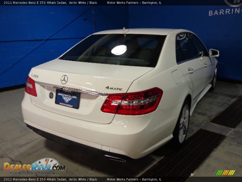 2011 Mercedes-Benz E 350 4Matic Sedan Arctic White / Black Photo #7