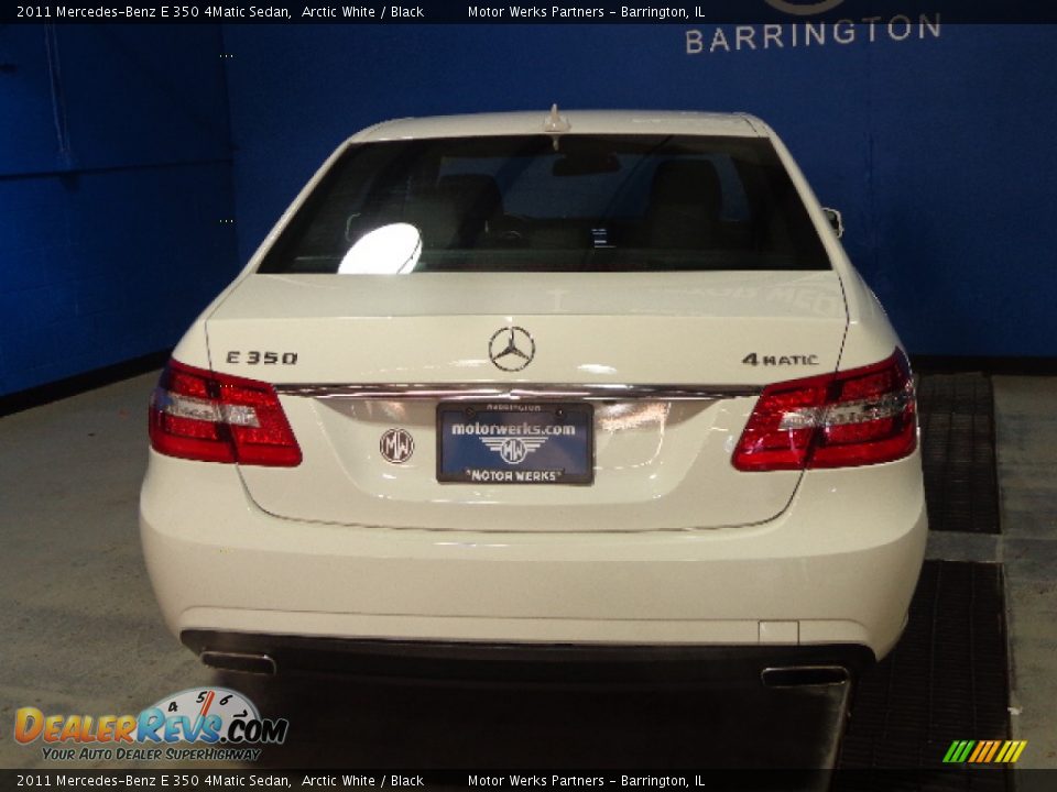 2011 Mercedes-Benz E 350 4Matic Sedan Arctic White / Black Photo #8