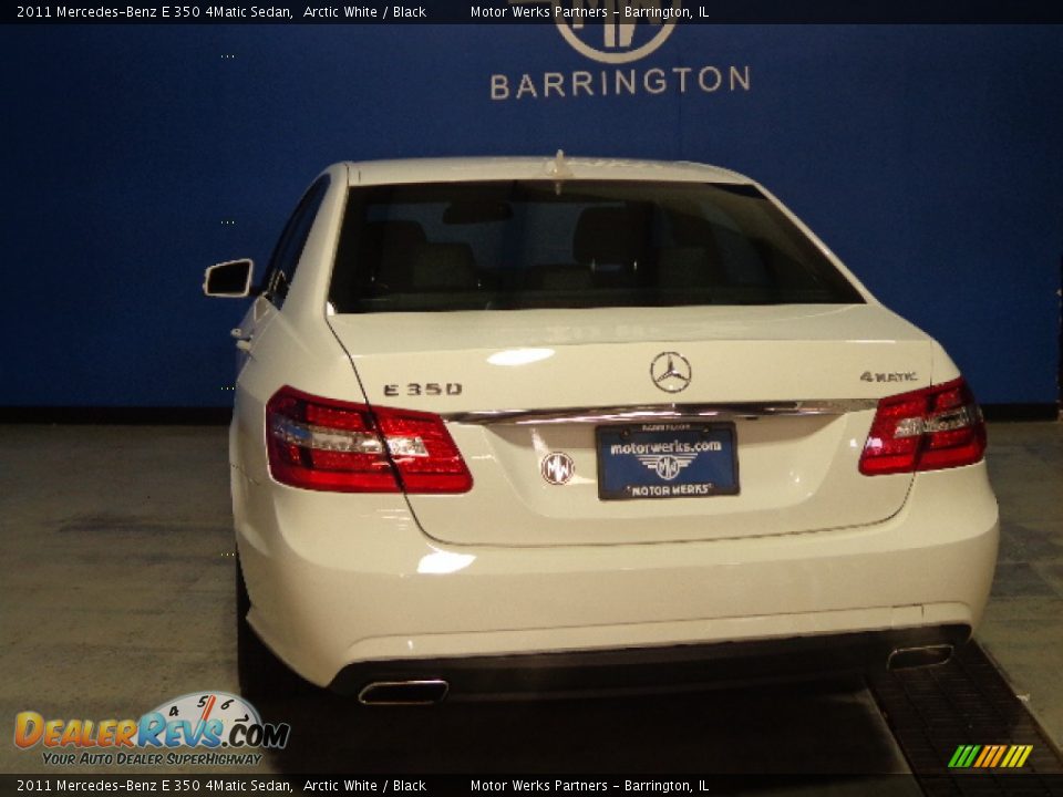 2011 Mercedes-Benz E 350 4Matic Sedan Arctic White / Black Photo #9