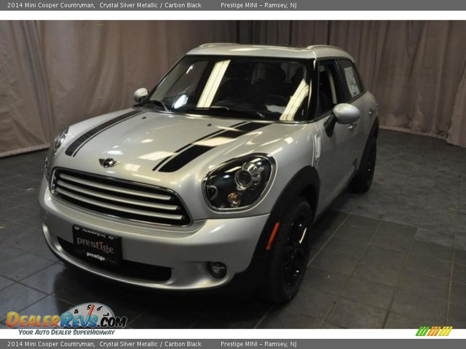 2014 Mini Cooper Countryman Crystal Silver Metallic / Carbon Black Photo #1