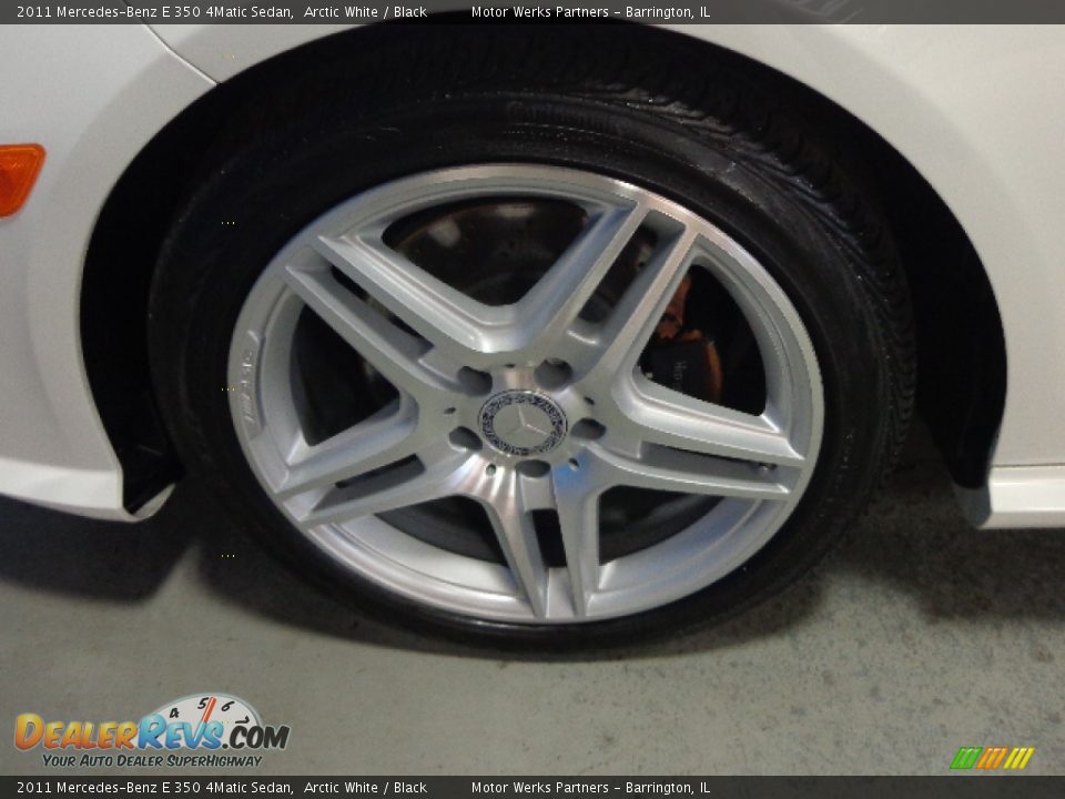 2011 Mercedes-Benz E 350 4Matic Sedan Arctic White / Black Photo #13