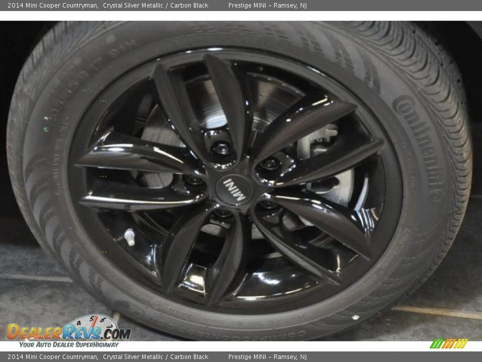 2014 Mini Cooper Countryman Crystal Silver Metallic / Carbon Black Photo #6